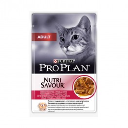 ПРО ПЛАН Влажный корм для взрослых кошек Purina Pro Plan Adult, утка в соусе, пауч, 85 г